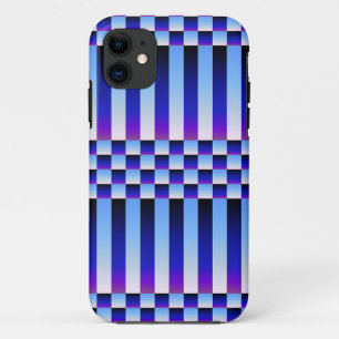Daybreak and Nightfall (Checkers and Stripes) iPhone 11 Case
