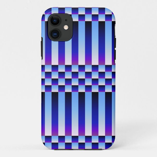 Daybreak and Nightfall (Checkers and Stripes) Case-Mate iPhone Case (Back)
