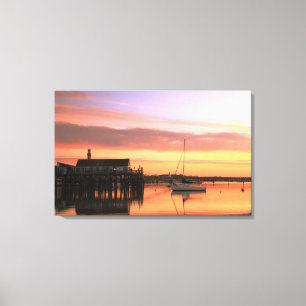 Daybreak at Provincetown Harbour Canvas Print
