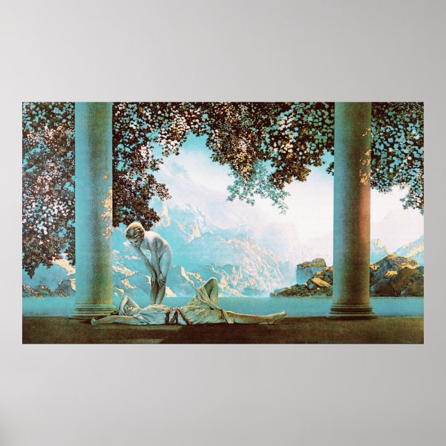Daybreak, by Maxfield Parrish Poster (Front)