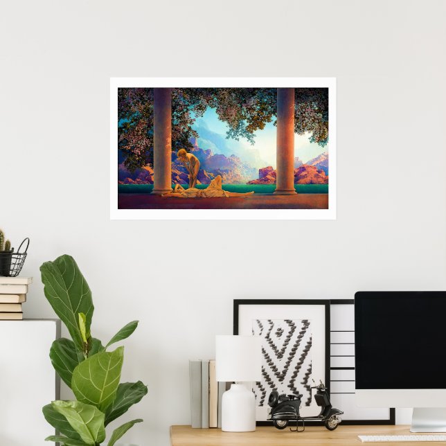 DAYBREAK Maxfield Parrish 1922 ... 2022 Poster (Home Office)