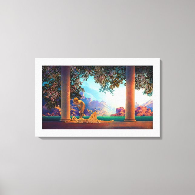 DAYBREAK Maxfield Parrish 1922 ... 2025  Canvas Print (Front)