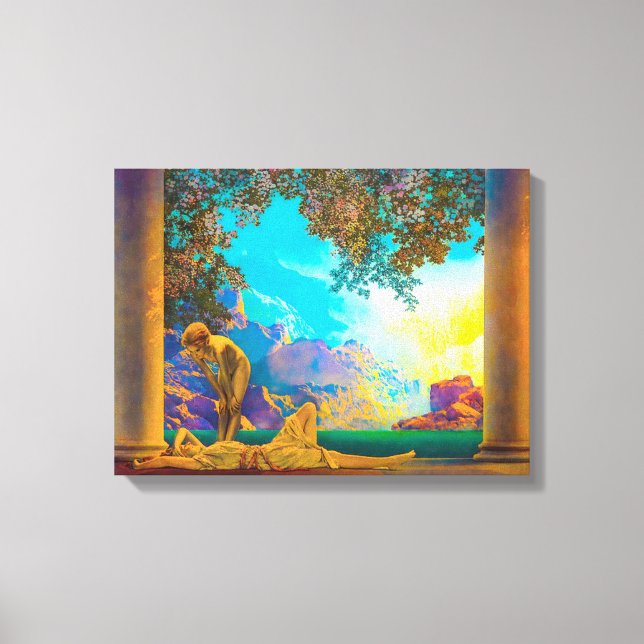Daybreak Maxfield Parrish Canvas Print (Front)
