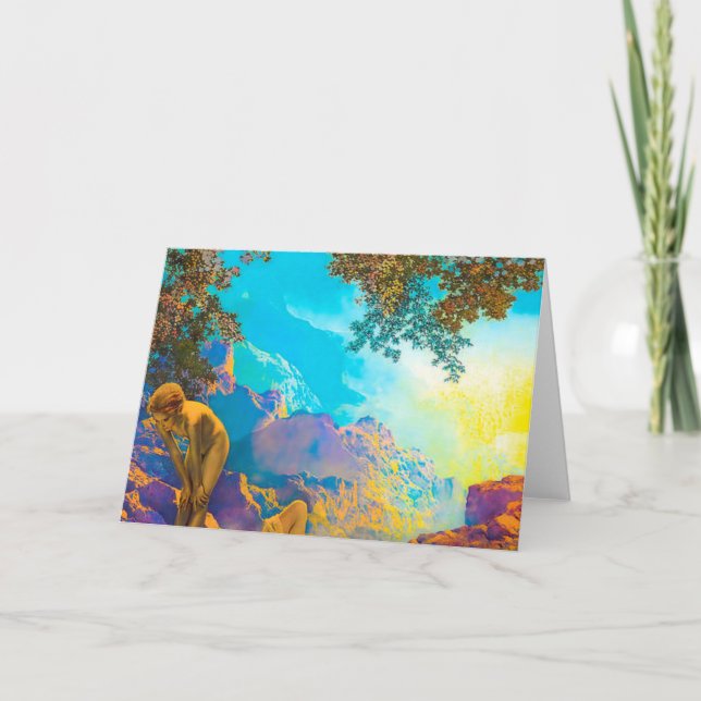 Daybreak Maxfield Parrish Card (Front)