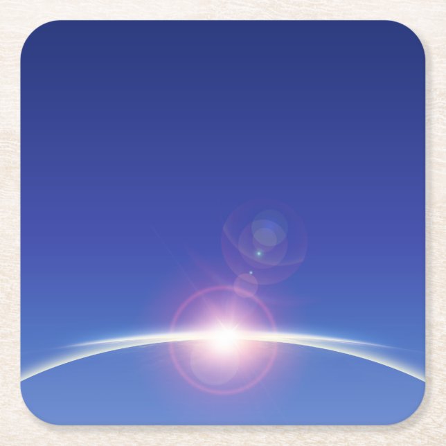 Daybreak  square paper coaster (Front)