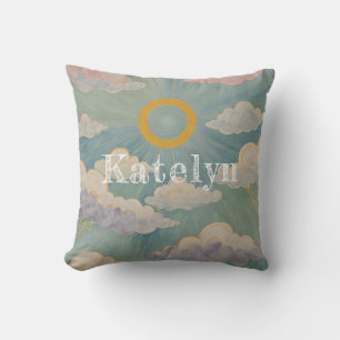 Daybreak's Embrace Personalised Throw Pillow