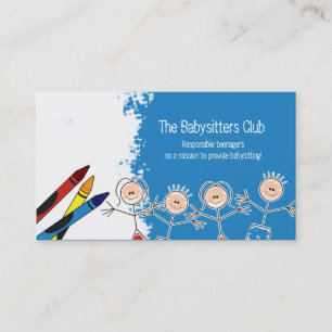 DAYCARE Child Care Babysitting Business Card