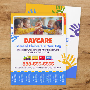 Daycare Childcare Kids Tear-Offs Flyer Template