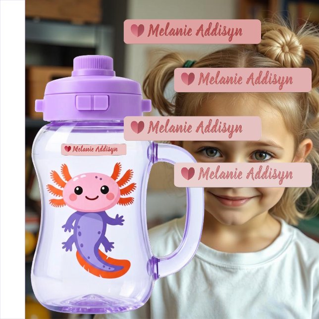 Daycare Label Pack Pink Heart Personalized (Creator Uploaded)