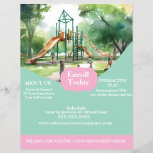 Daycare Playground Centre Flyer