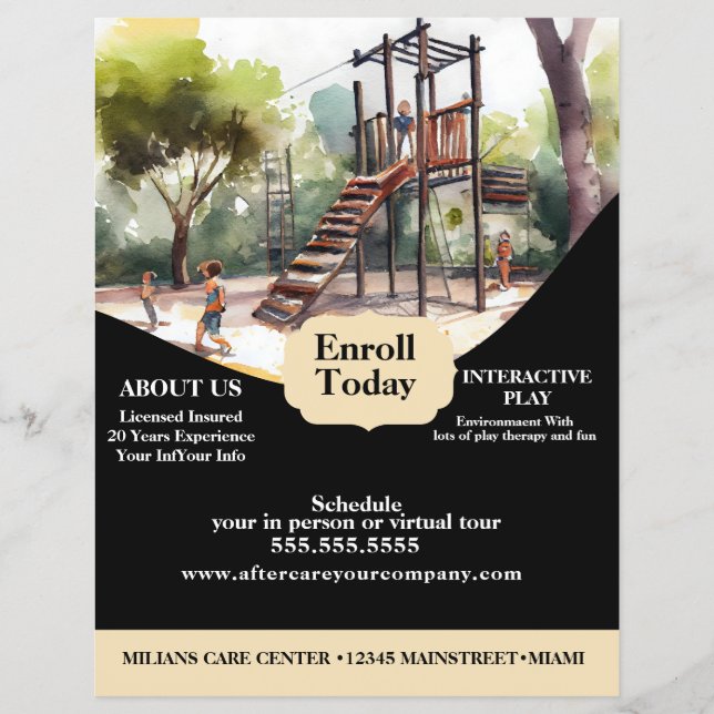 Daycare Playground Park Centre Flyer (Front)
