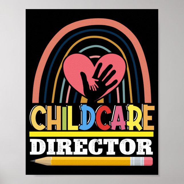 Daycare Provider Childcare Director Toddler Poster (Front)