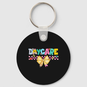 Daycare Teacher Daycare Provider Prek Teacher Back Keychain