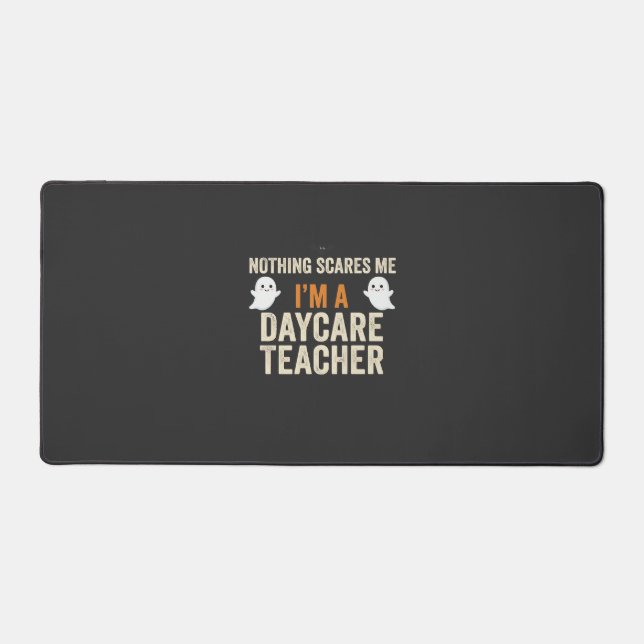 Daycare Teacher Halloween Ghost Design_1 Desk Mat (Front)