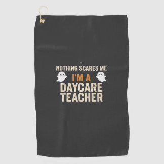 Daycare Teacher Halloween Ghost Design_1 Golf Towel