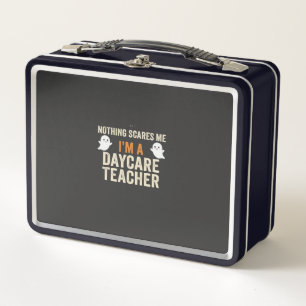 Daycare Teacher Halloween Ghost Design_1 Metal Lunch Box