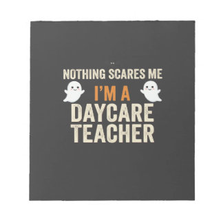 Daycare Teacher Halloween Ghost Design_1 Notepad