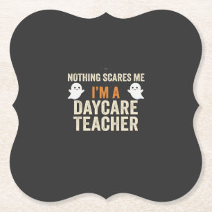 Daycare Teacher Halloween Ghost Design_1 Paper Coaster