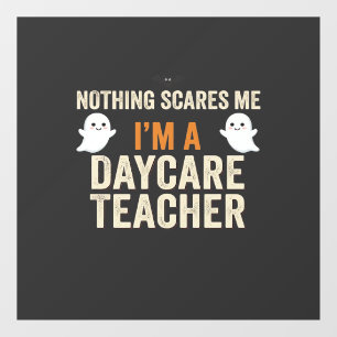 Daycare Teacher Halloween Ghost Design_1 Window Cling