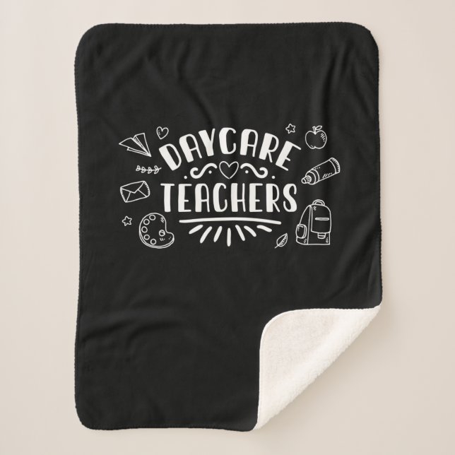 Daycare Teachers Sherpa Blanket (Front)