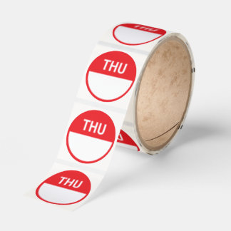Daydot Food Rotation Safety Thursday Writable Classic Round Sticker