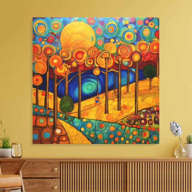 Daydream Forest Canvas Print (Insitu(LivingRoom))