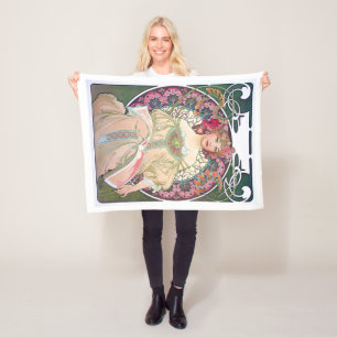 Daydream (Spring), Mucha Fleece Blanket