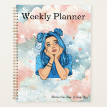 Daydreaming & Colourful Clouds Weekly Planner