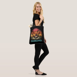 Daydreaming Cool Cat's Tropical Escape Tote Bag
