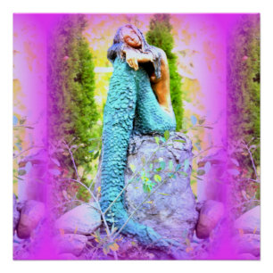 daydreaming mermaid perfect poster