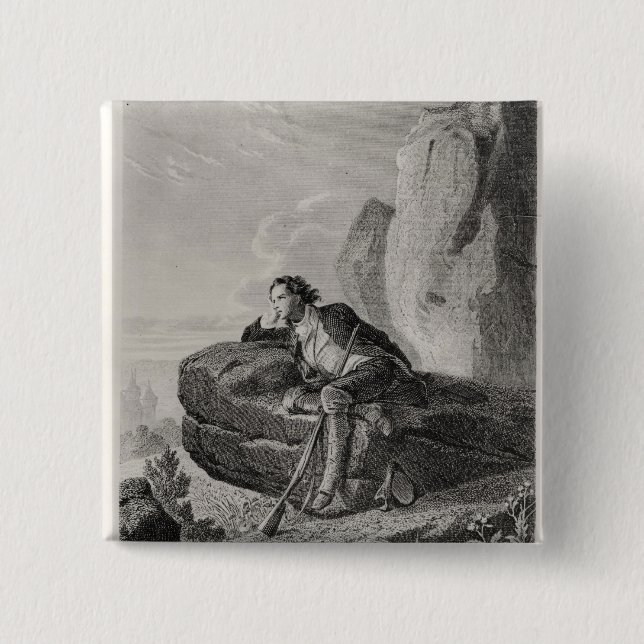 Daydreams 2 Inch Square Button (Front)