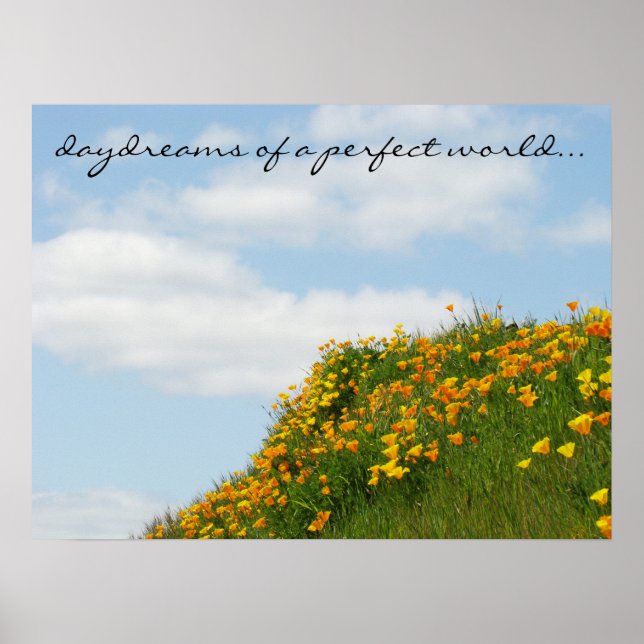 daydreams of a perfect world poster art Blue Sky (Front)