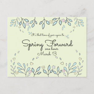 Daylight Savings Reminder Business Postcard