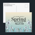 Daylight Savings Spring Forward Business Postcard<br><div class="desc">Daylight Savings Spring Forward Business Postcard is part of a collection with a variety of choices and styles. Great for keeping your business name in front of clients and customers. Also works for marketing new clients in a helpful and friendly way.</div>
