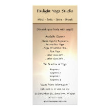 Daylight Yoga Studio Rack Card