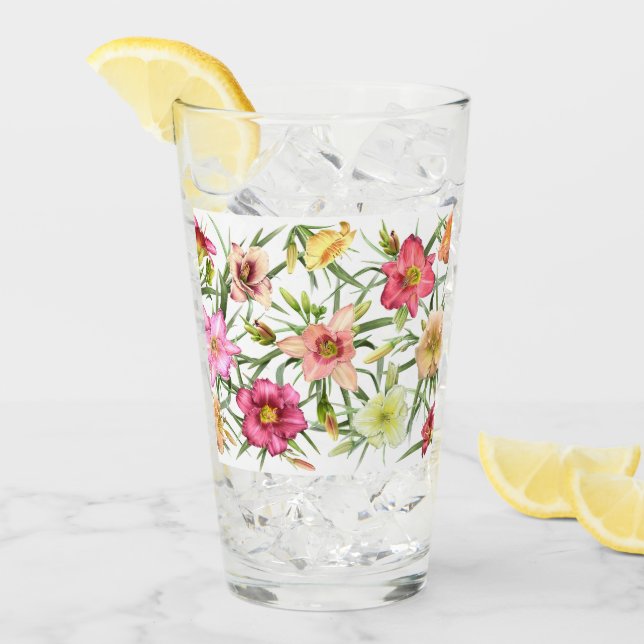 Daylilies All Over Glass (Front Ice)