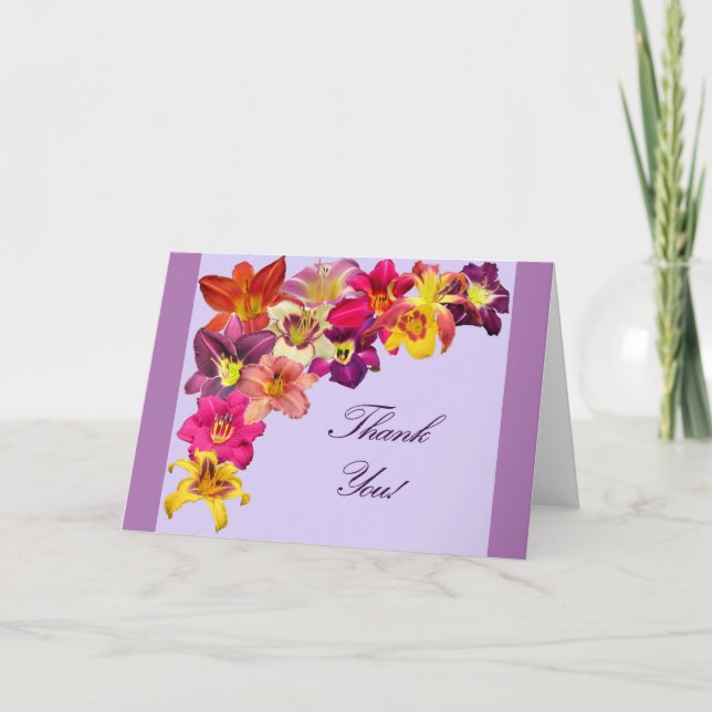 Daylilies Thank You Card (Front)