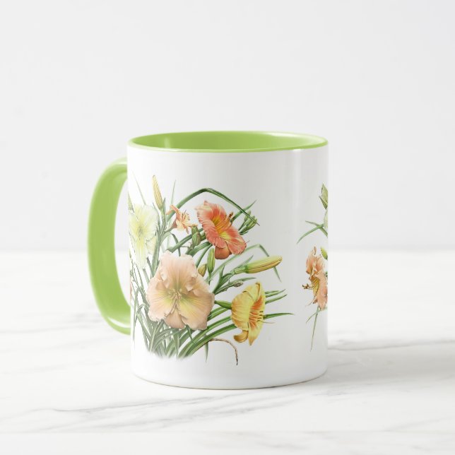 Daylily Bouquet Mug (Front Left)