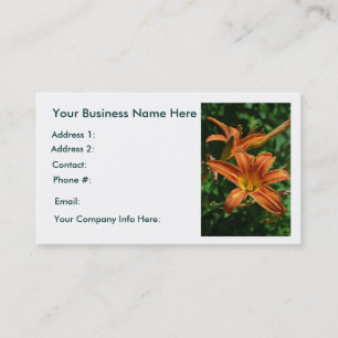 Daylily Business Cards