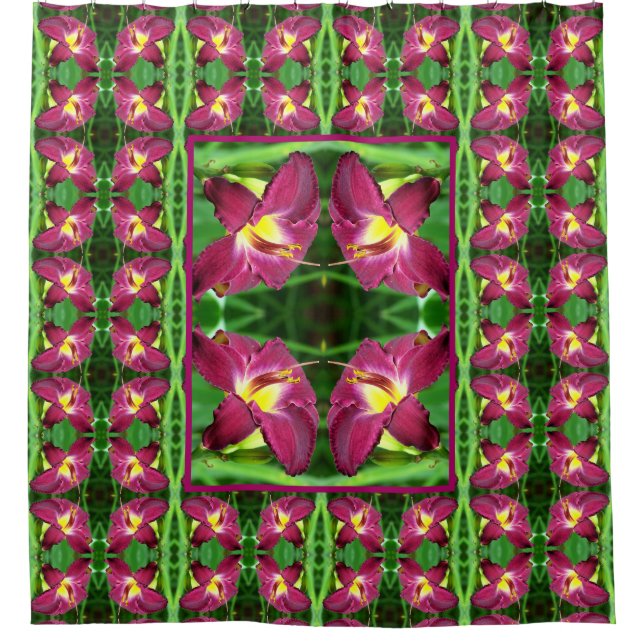 Daylily Flower Close Up Abstract Pattern   (Front)