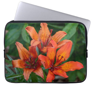 Daylily Orange Canadian Flower Photography Laptop Sleeve