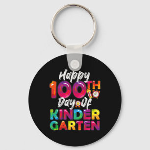 Days All Student Teacher Happy 100th Day Of Kinder Keychain