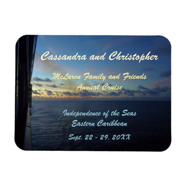 Days at Sea Stateroom Door Marker Magnet (Horizontal)