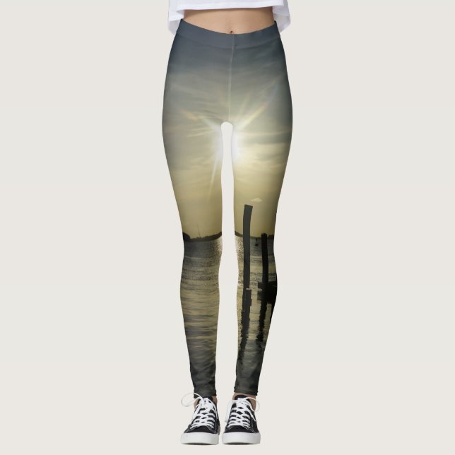 Days End At Cooper River Leggings (Front)