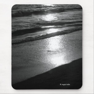 Day's End at Dog Beach B/W Mousepad