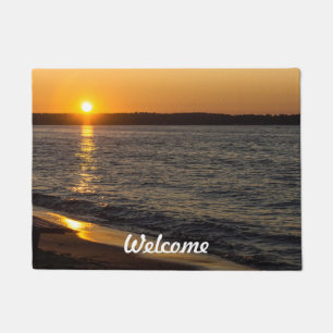 Days End At Traverse City Doormat