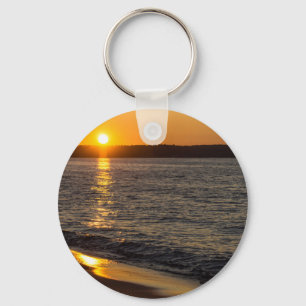 Days End At Traverse City Keychain