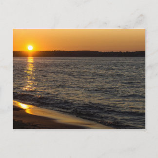 Days End At Traverse City Postcard