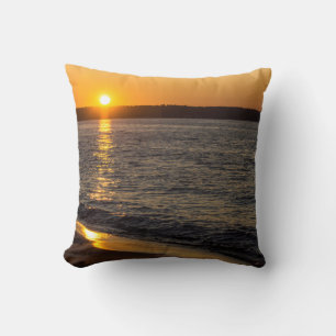Days End At Traverse City Throw Pillow