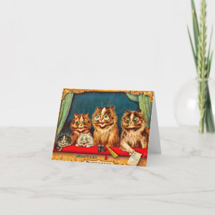 Days in Catland with Louis Wain by Louis Wain Thank You Card